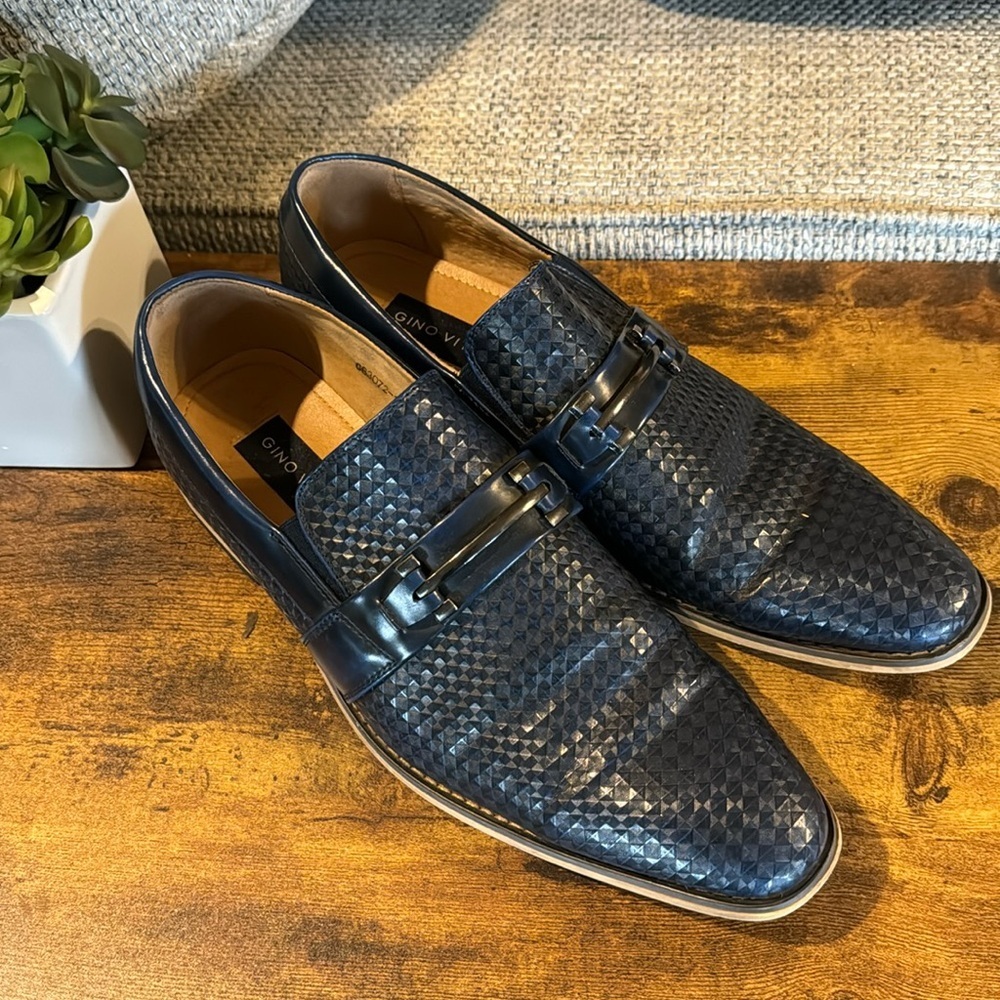 Gino Vitale Navy Loafers size 13
